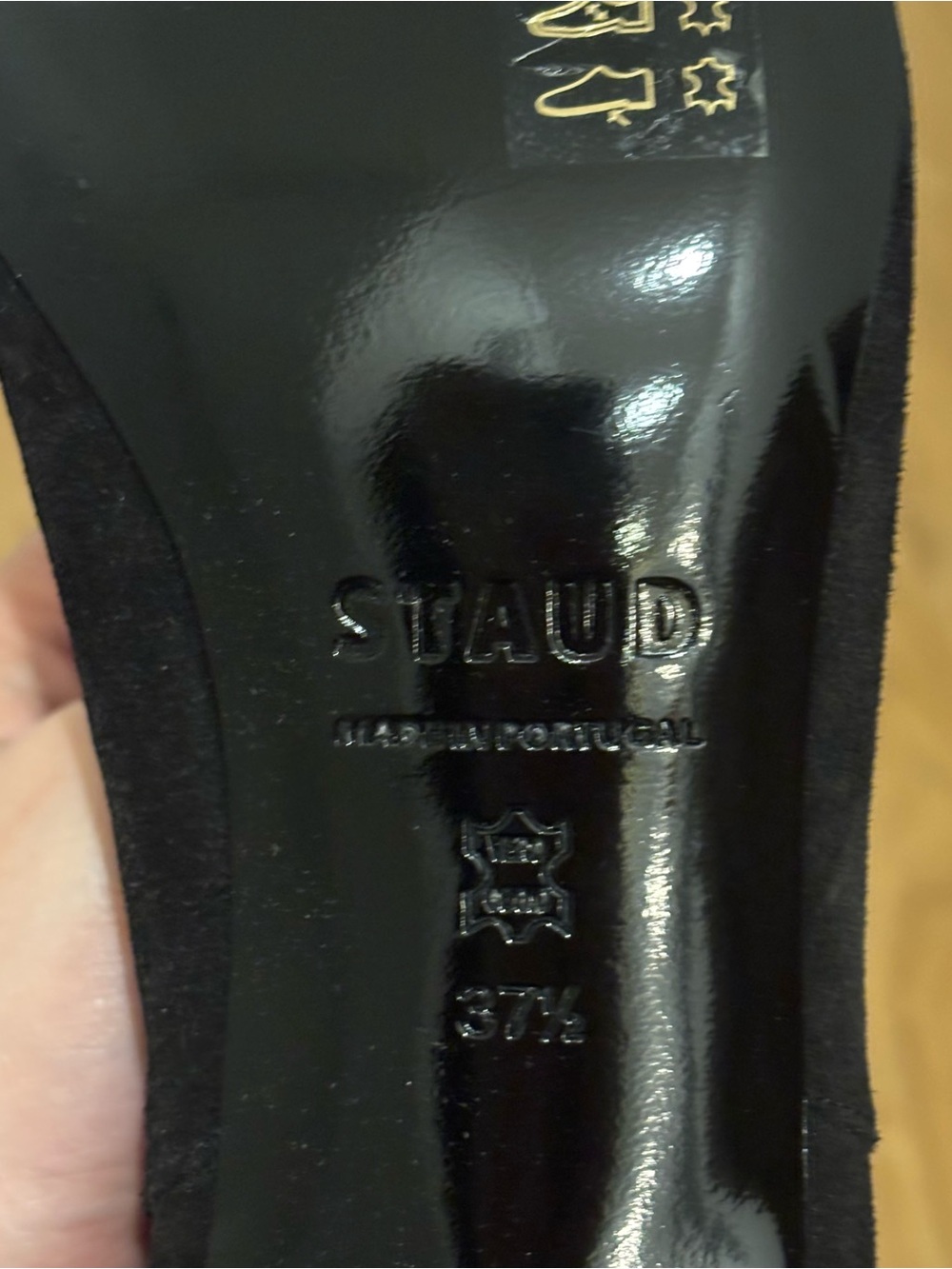 STAUD Black Suede Knee-High Boots - Picture 4 of 4